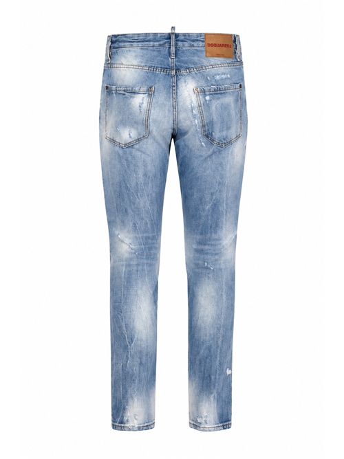 Jeans Teddy in denim lavaggio chiaro DSQUARED2 | S71LB1733 D30038470